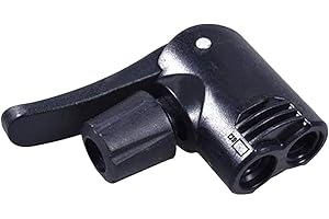 Pump Adapter Valve, Bicycle Bike Cycle Tyre Tube 3 in 1 Replacement Dual Head Air Pump Adapter Valve
