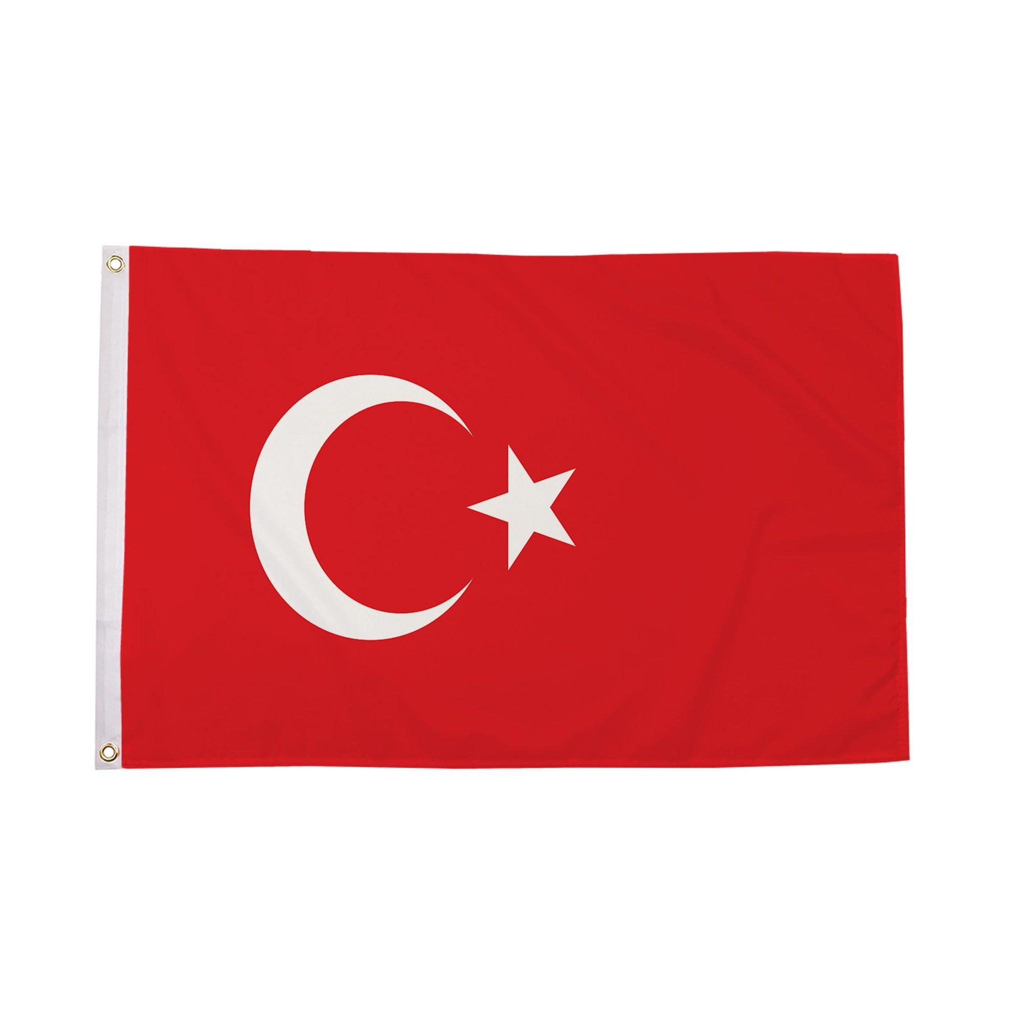 Flagtex Turkish Flag 5ft x 3ft - Durable Turkey Flag, Premium Flag of Turkey for Outdoor and Indoor Display, Vibrant Colors and Sturdy Construction, Ideal for National Holidays and Events — image 1
