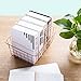 SINARDO Wire Storage Basket Organizer Bin Baskets for Kithen Cabinets Freezer Bedroom Bathroom (2, Rose Gold)