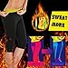 SEXYWG Women Sweat Capri Slimming Pants Hot Thermo Neoprene Sauna Leggings Shapewear, Black, Large