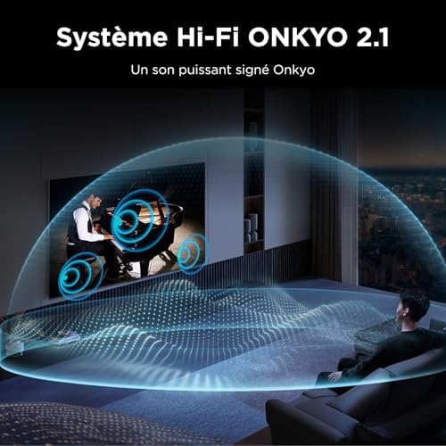 65Q7D Pro 65” SQD-Mini LED TV, 4K HDR 2000 nits, 646 Zones de Gradation, Google TV, Dolby Vision IQ & Atmos, 2.1 Onkyo, 144Hz, Apple AirPlay 2 & Alexa