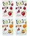 Nature Addicts Fruit Stick Snacks 2 Flavor Variety Bundle, (2) Pouches Each: Apple Raspberry, and Apple Mango Passion Fruit - 1.06 Ounces