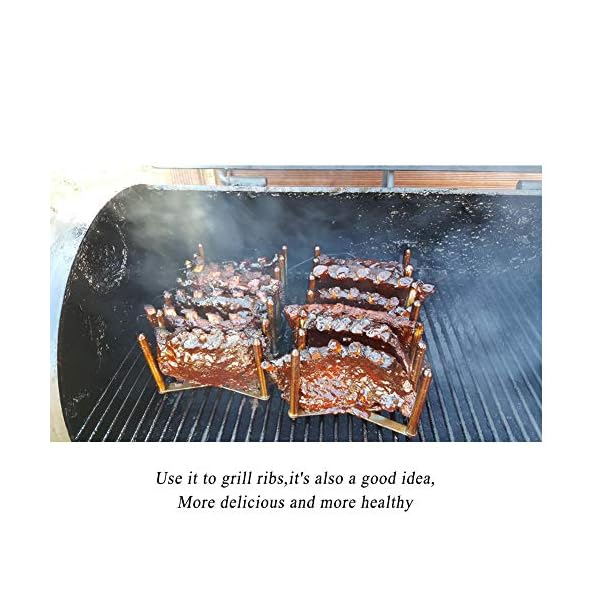 Pot-Lid-Holder-Spare-Rib-Rack-Stainless-Steel-Multi-use-Adjustable-Length-Perfect-for-preparing-spare-ribs-Set-of-2 Pot Lid Holder - BBQ Rib Rack - Stainless Steel Multi-use Adjustable Length - Perfect for preparing Spare Ribs - Set of…