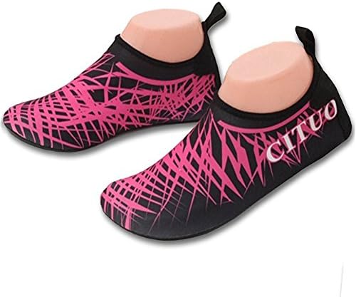 Royal Journey Barefoot Flexible Water Skin Shoes Aqua Socks for swimming,running,snorkeling,surfing,yoga (Red, XXL(US8.5-9=CHN42-43))