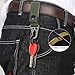 Edapter Tactical Gear Clip Band Gear Keeper Pouch Key Chain Nylon Belt Keychain EDC Molle Webbing Key Ring Holder Military Utility Hanger Keychain Hook Compatible with Molle Bags-Pack of 3