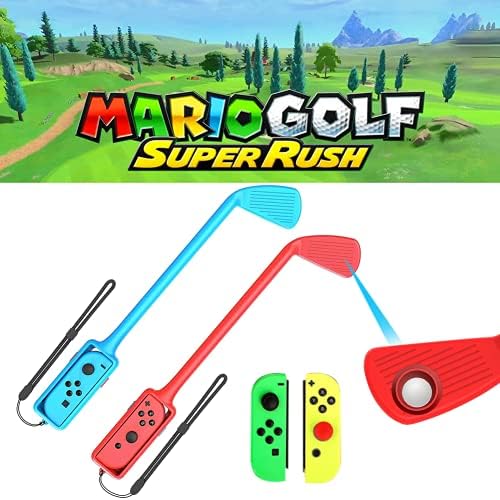 Mario Golf Club for Nintendo Switch Controller JoyCon, Nintendo Switch Game Accessories, 2 Pack