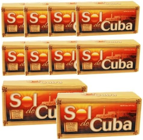 Cafe Sol de Cuba 6 PACK Ground Coffee 6 x 8 oz by Sol de Cuba