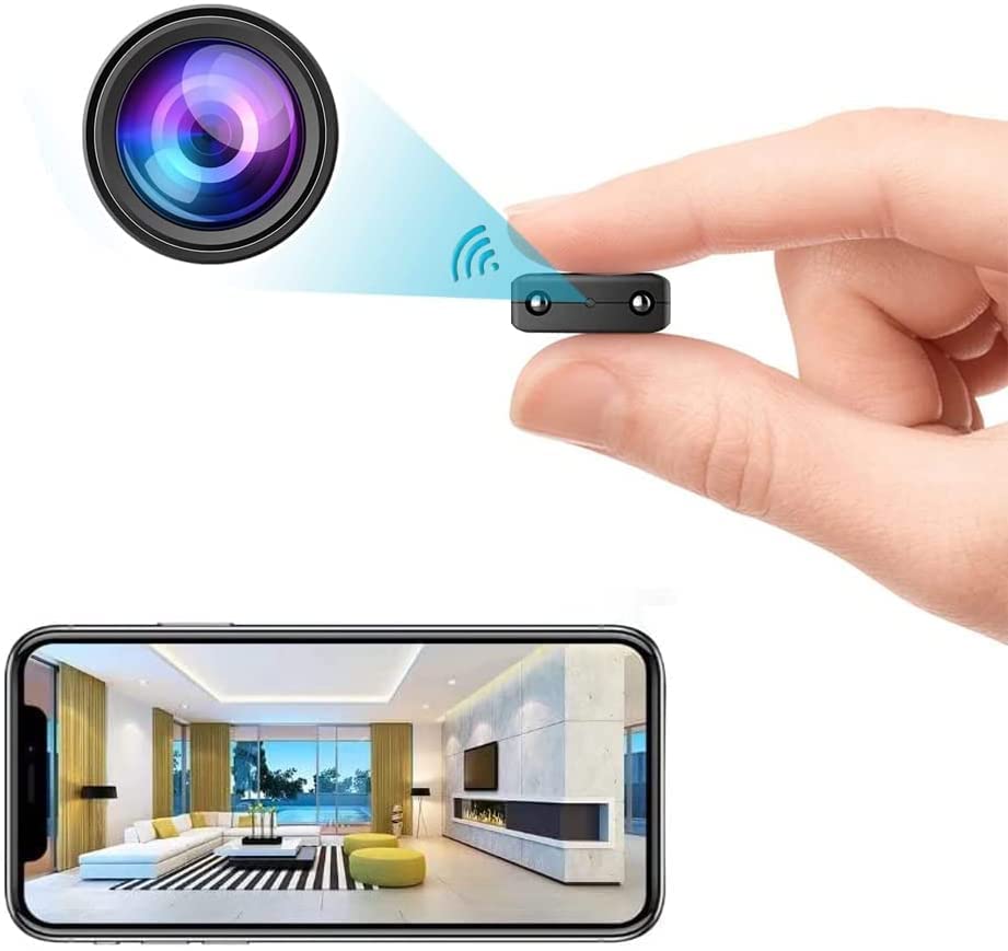 Photo 1 of Mini Home WiFi Camera Wireless Security Camara Body Indoor Outdoor Cameras,Small Home1080P Portable Vdeo Surveillance Camaras Remote Viewing for Security with APP,with Night Vision,Motion Detection