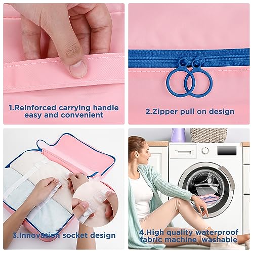AiQInu 7-Piece Waterproof Packing Cube Set Travel Organizer for Clothes, Shoes, Underwear