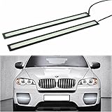 RioRand 2 pcs 6W 6000K Waterproof Aluminum High Power Xenon Slim LED Light Daytime Running Light SUV Sedan Coupe Vehicle Lamp (Blue)