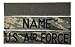 2 piece ABU US Air Force Name Tape & Branch Tape, with Fastener - Military