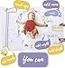 Nonidoo Baby Monthly Milestone Blanket, Super Soft Photography Baby Month Blanket - Infant and Newborn Baby Milestone Blanket - Very Cute Baby Shower Gift - 18 Matching Photo Props Included