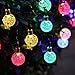 DecorNova 907030 20 Feet 30-LED Outdoor Fairy Solar Powered Globe String Lights, 19.7 ft, 5 Colors