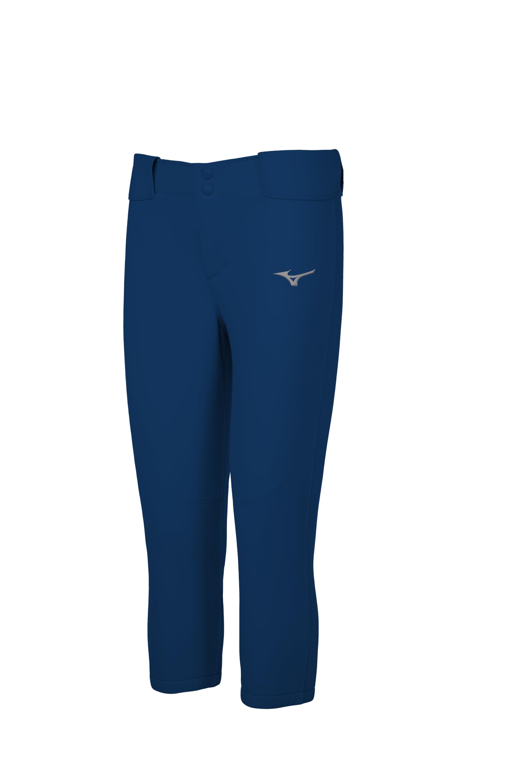 Photo 1 of Mizuno Girls' Belted Stretch Softball Pant, Navy