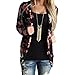 Fashion Womens Long Sleeve Floral Printing Casual Blazer Suit Jacket Outwear (M)