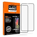 Spigen Tempered Glass Screen Protector Designed for iPhone Xs (2018) / iPhone X (2017) [2 Pack] - Maximum Protection
