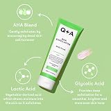Q+A AHA Exfoliator Body Scrub 250ml Vanilla Coconut Scent Hydrates view 5