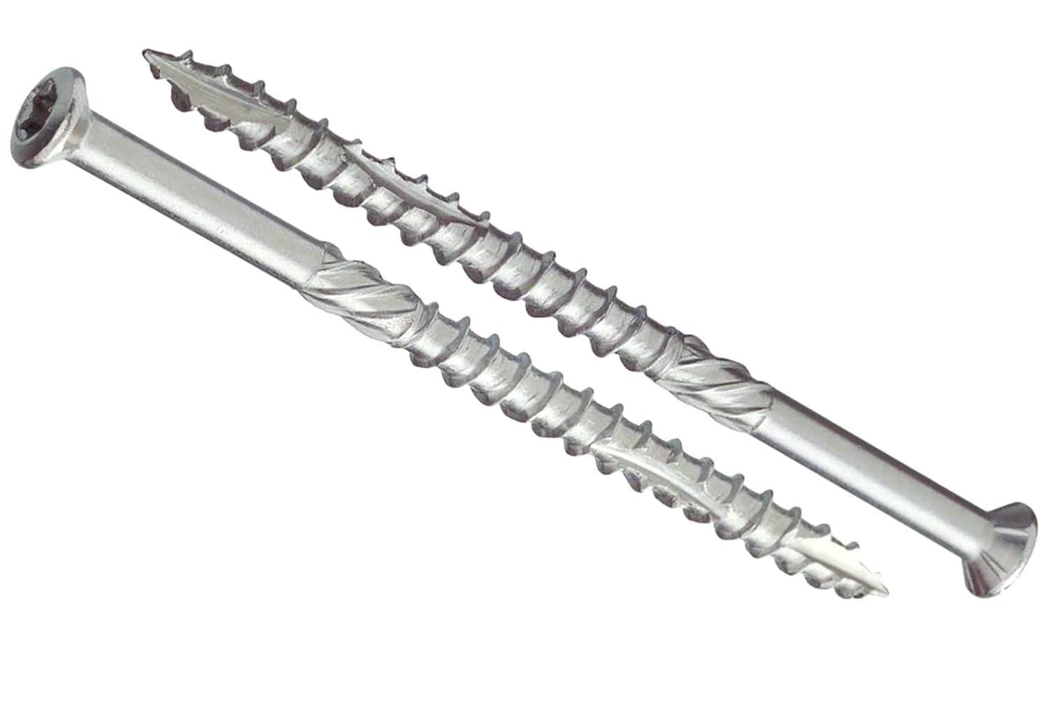 4mm x 50mm Stainless Steel Hard Wood Decking Screws Torx Countersunk Head and Self Drilling Tip High Corrosion Resistant Rust Proof Terrace Screws (Pack of 100) N14ABCD