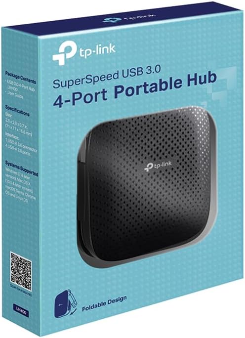 UH400 - hub USB 3.0, 4 portas portáteis de dados hub para Mac, iMac, MacBook Pro Air, Ultrabooks, tablet com Windows 10 e qualquer PC