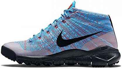 Nike Men's Flyknit Trainer Chukka FSB, BLUE LAGOON/BLACK-BRGHT CRMSN, 9.5 M US
