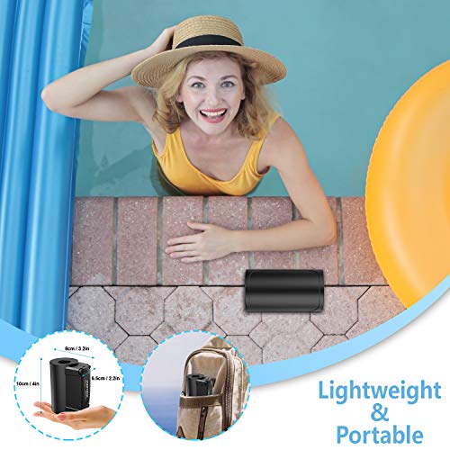 PUMTECK Electric Rechargeable Inflator, Quick-Fill Electric Air Pump for Inflating/Deflating Pool Inflatables, Exercise Ball, Air Mattress, Air Boat