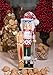 Clever Creations Traditional Wooden Santa Skier Christmas Nutcracker Collectible Mr. Claus in Ski Sweater | Festive Holiday Décor | Holding Skis and Poles | 100% Wood | 14” Tall