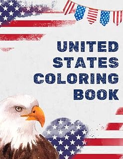 Livro Map of the United States to color: Mapa dos Estados Unidos da América