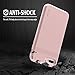 iPhone 7 Case, ZUSLAB [ SLIDE ARMOR ] Card Holder Hidden Wallet, Hybrid Dual Layer ShockProof Protective bumper for Apple iPhone 7 2016 Card Slot Cover (Rose Gold)