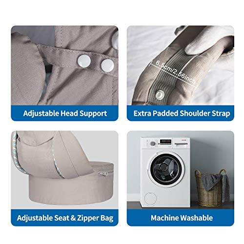 Labi Premium Cotton Baby Carrier with Adjustable Bucket Seat