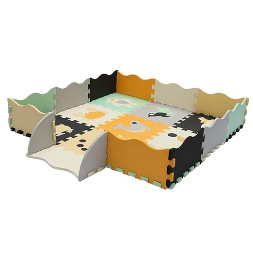 yukio Kindertoys - Kinderspielteppich Spielmatte Spielteppich Schaumstoffmatte Matte, Kälteschutz Anti-Rutsch Matte