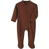 GLEAMING GRAIN Baby Kids Sleep and Play Baby Cotton Sleeper Zip Front Footed Pajamas 0-12 Month