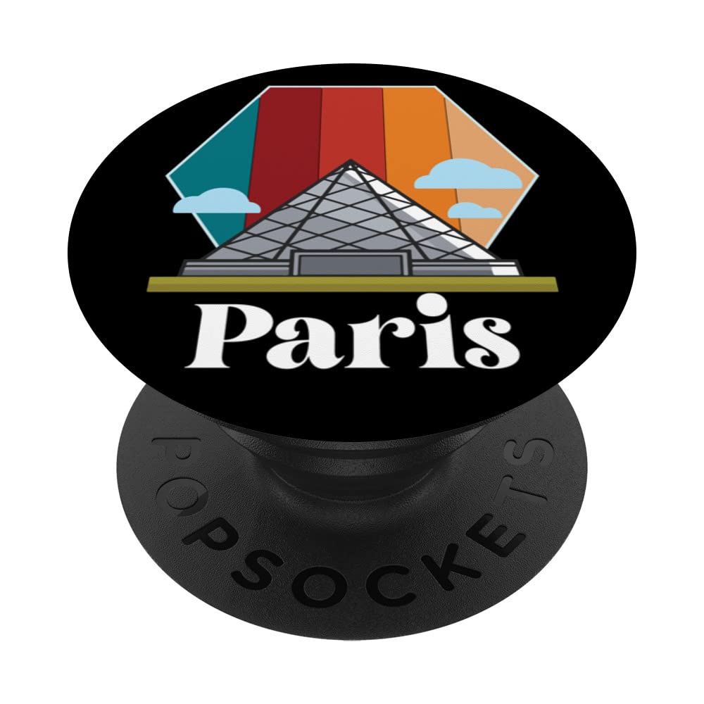 Paris Louvre Museum in France as Tourist PopSockets Swappable PopGrip