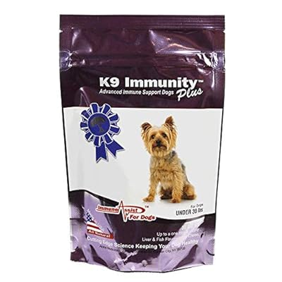 Aloha Medicinals - K9 Immunity Plus - Potent Immune Booster for Dogs Under 30 lbs - Certified Organic &amp;ndash; Mushroom Enhanced Supplement - Veterinarian Recommended Dog Health Supplement (30 Chews)
