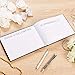 Funeral Guest Book - in Loving Memory Guest Book, Condolence Book, Memorial Guest Book, Celebration of Life Registration Book, Black with Gold Foil Print, 48 Pages 96 Sheets, 8.1 x 5.5 Inches
