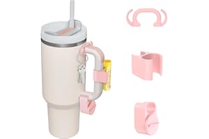 WEFANIFY Set of 3 Pcs Accessories for Stanley 40oz Quencher H2.0 Tumbler, Includes Double-sided Hook, Chapstick Lip Balm Holder and Ring&Jewelry Holder, Accessories for Stanley Cup H2.0 Tumbler 30oz 40oz 64oz