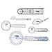 Goniometer Physical Therapy Complete Set W/Bonus Reflex Hammer Including 12,8,6 Inches Goni's Plus Two Bonus Measuring Tapes. Occupational Therapy Tools. Ideal for Clinical or Home Rehab