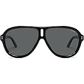 SOJOS Retro Oversized Polarized Aviator Sunglasses for Women Men, 70s 80s Trendy UV400 Shades SJ2666