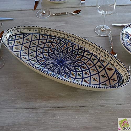 Yodeco Bakir Blue – Oval Dish L 40 cm