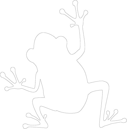 Amazon Co Jp Sticker Shop Haru シルエット かえる ステッカー 白 車 バイク