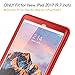 YOUMAKER New iPad 9.7 Case 2018/2017, Heavy Duty Kickstand with Built-in Screen Protector Full-Body Shockproof Protective Case Cover for Apple iPad 9.7 inch 2017/2018 5th/6th Gen (Red/Red)