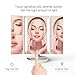 Babyltrl Lighted Makeup Vanity Mirror with 24pcs LED Lights, 2x/3x/10x Magnifying, Removable 10x Mirror, Dual Power Supply, 180° Adjustable Rotation, Dimmable Trifold Countertop Cosmetic Mirror, White