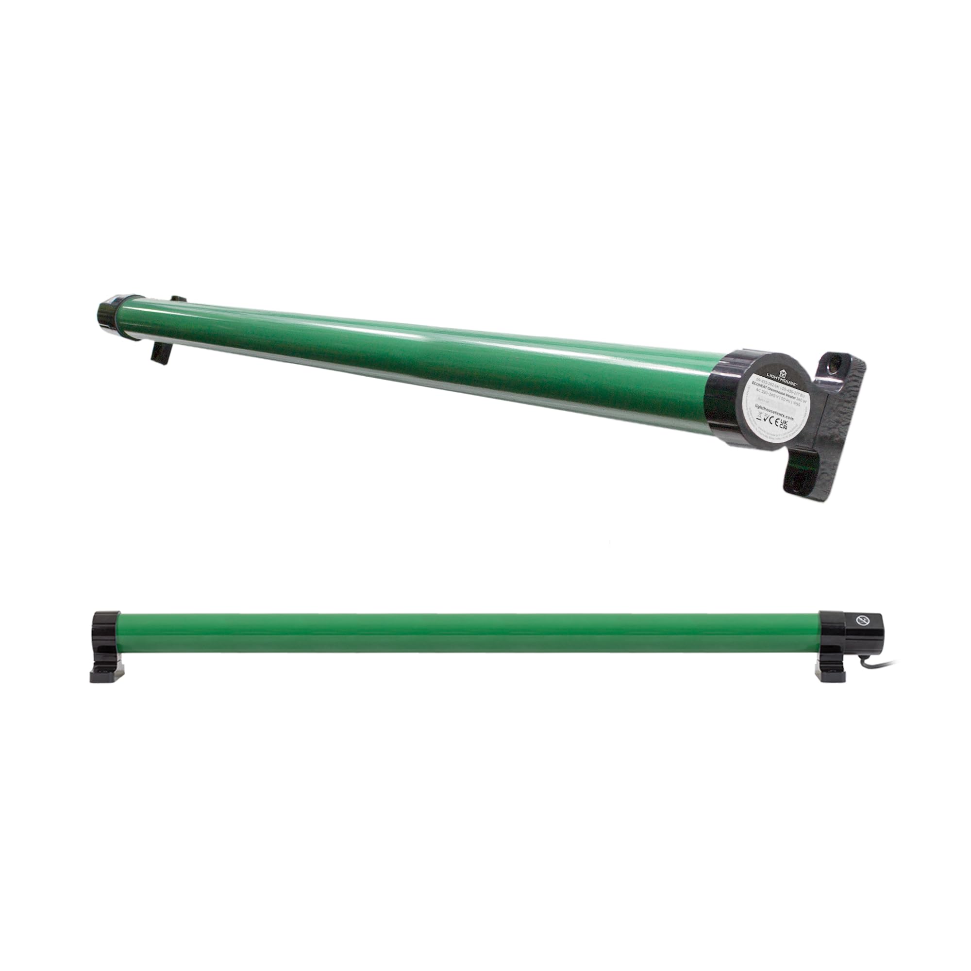 4FT Tube Greenhouse Heater Anti Frost 240W ECOHEAT Wall Mounted Quiet Winter Heater For Bathroom Conservatory Grow Room Shed Garage Garden