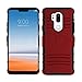 LG G7 ThinQ Case, Venoro Heavy Duty Shockproof Armor Holster Defender Rugged Protective Case Cover with Kickstand and Belt Swivel Clip for LG G7/LG G7+ ThinQ/LG LM-G71 (Red Black)
