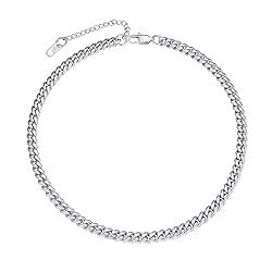 Chunky Choker Chain Necklace for Women Men 14 inch