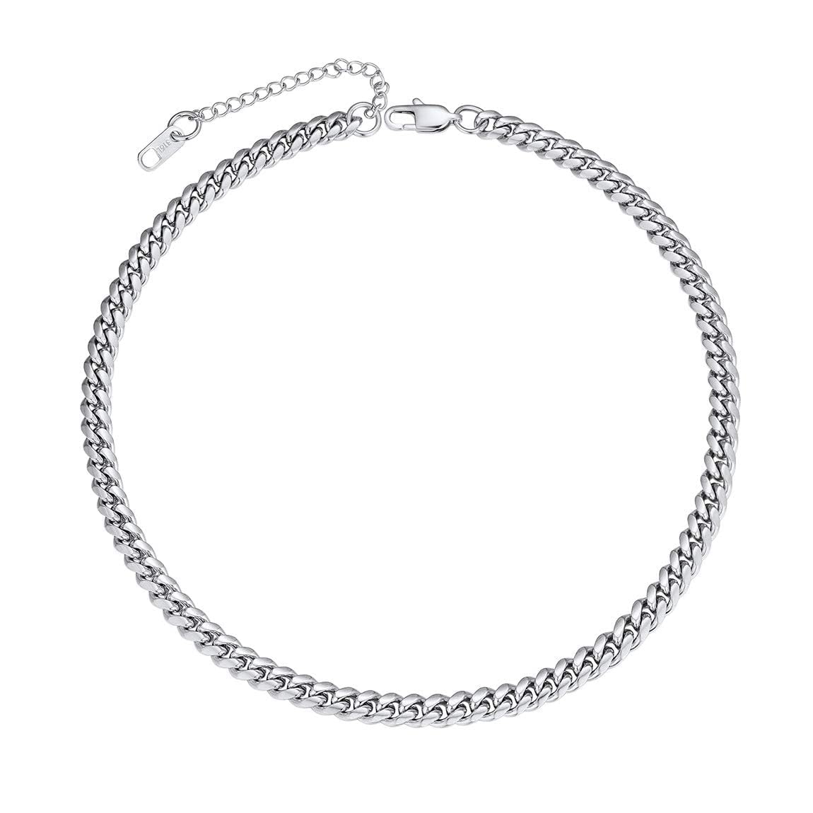 Chunky Choker Chain Necklace for Women Men 14 inch