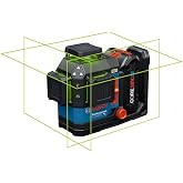 BOSCH GLL330-80CGL 18V Green Laser Level 360 Self Leveling Leveler Tool | Fast setup, leveling laser with Bluetooth Connectivity and Smart Pendulum System, IP65, 115-ft range, green beam laser