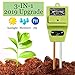 Swiser Soil Test Kit 3-in-1 Soil Tester with Moisture,Light and PH Meter, Indoor/Outdoor Plants Care Soil Sensor for Home and Garden, Farm, Herbs & Gardening Tools(No Battery Needed)