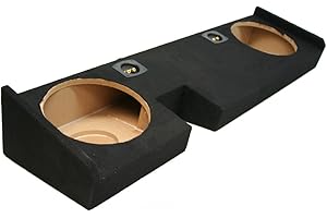 American Sound Connection ASC 2X12FORD-EX150-09 Compatible with Ford F150 Extended Super Cab Truck 2009-2014 Dual 12" Custom Fit Sub Subwoofer Box Enclosure