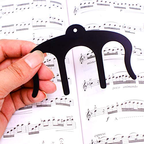 Music Book Clips-Metal Page Holders,Book Clip for Reading (Book Clip 3 Pack) - Thumbnail 3