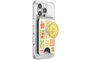 PopSockets Phone Wallet with Expanding Grip, Phone Card Holder, Wireless Charging Compatible, Wallet Compatible with MagSafe 